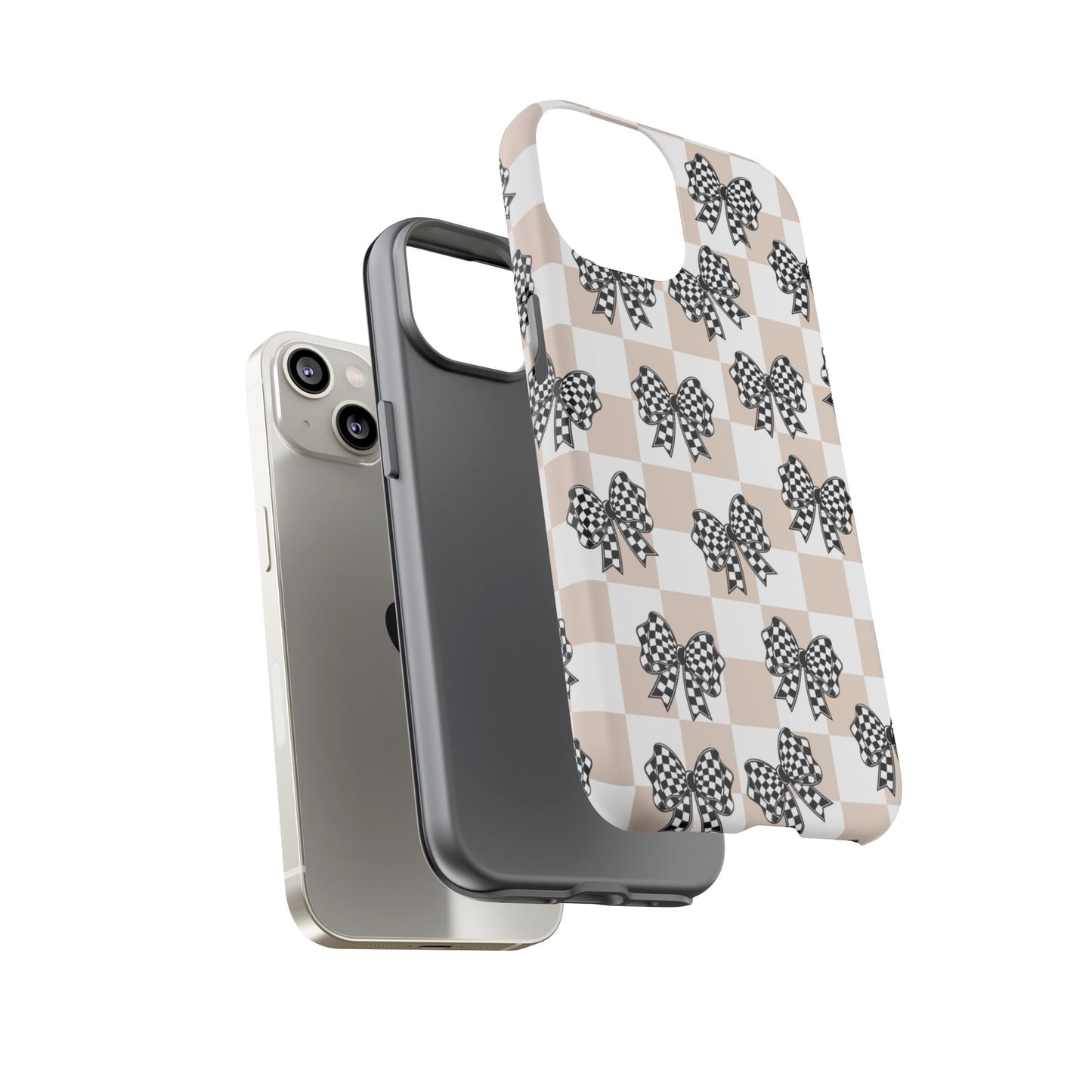 iPhone 16, Samsung S25, Google Pixel 9 Tough Phone Case, Coquette Retro Design All Models