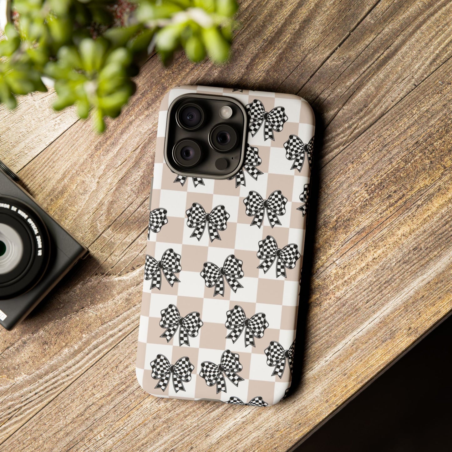 iPhone 16, Samsung S25, Google Pixel 9 Tough Phone Case, Coquette Retro Design All Models