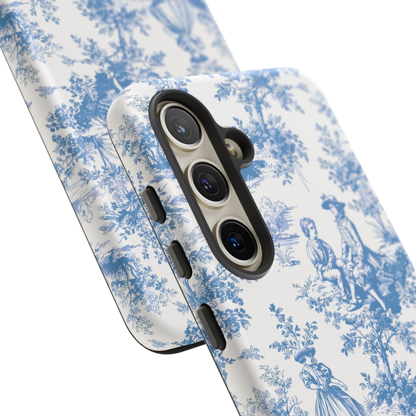 Blue Toile Phone Case – Cover for iPhone, Samsung, Google Pixel