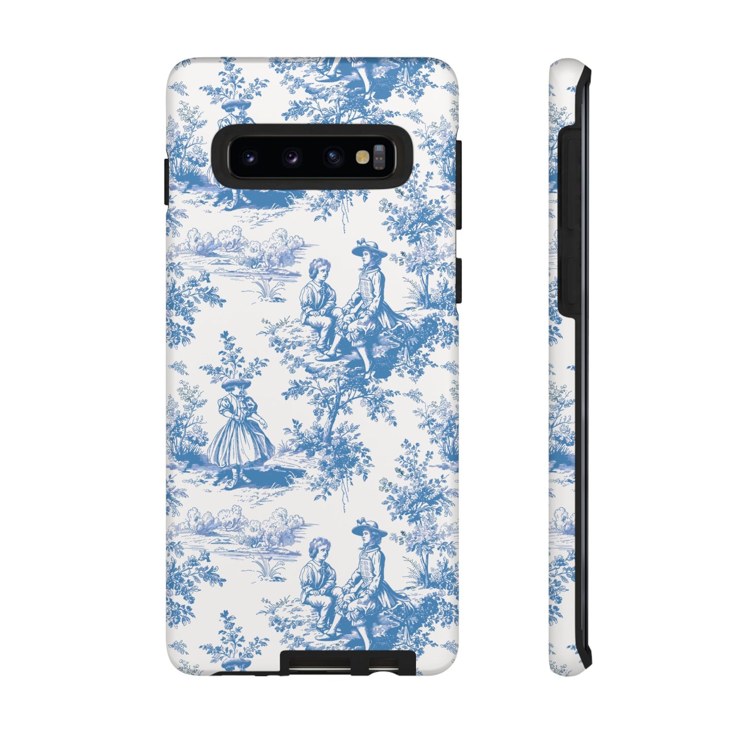 Blue Toile Phone Case –  Cover for iPhone, Samsung, Google Pixel