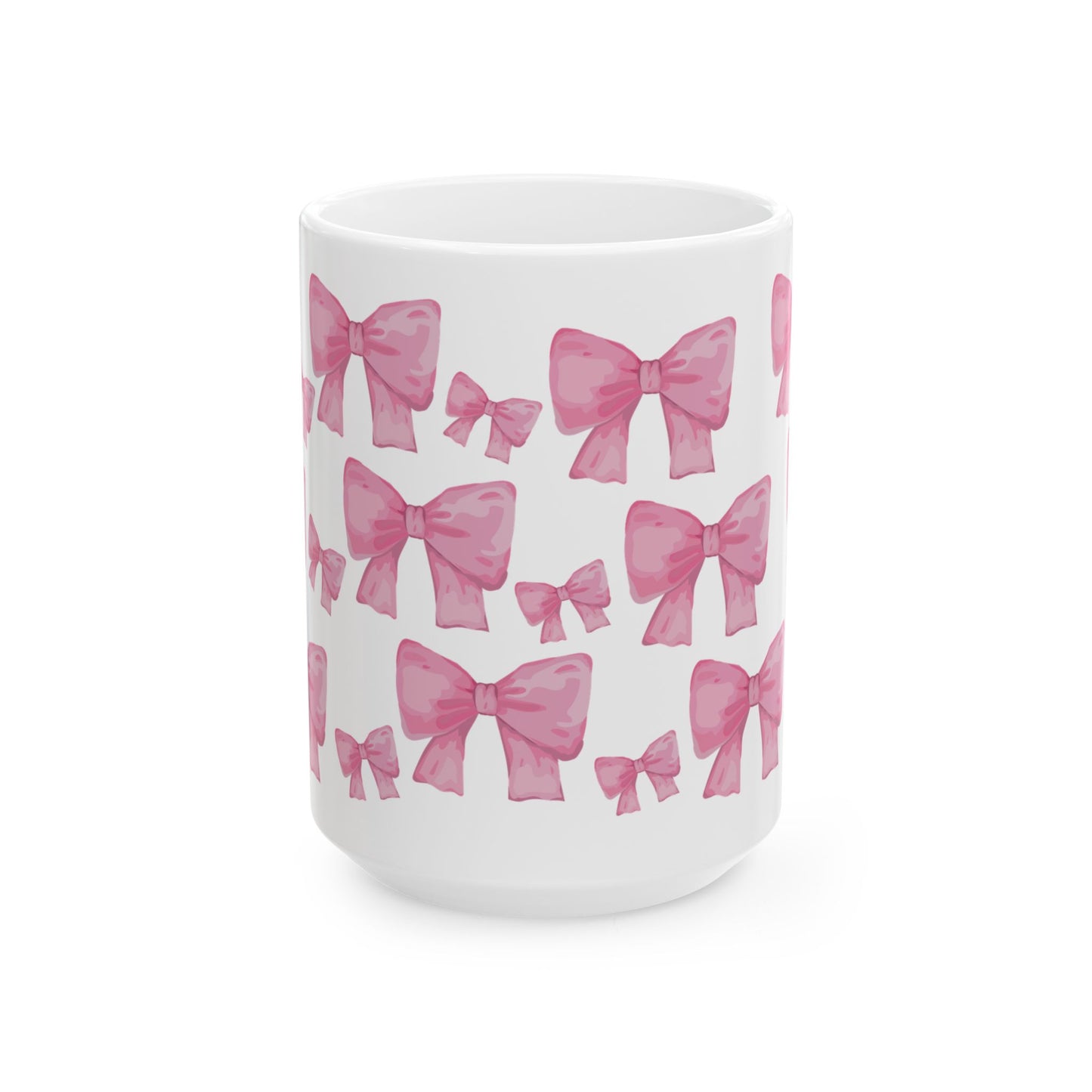 Pink Bow Coffee Cup – Coquette Aesthetic Mug