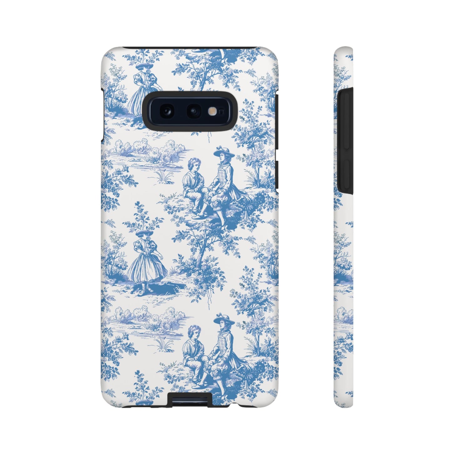 Blue Toile Phone Case –  Cover for iPhone, Samsung, Google Pixel