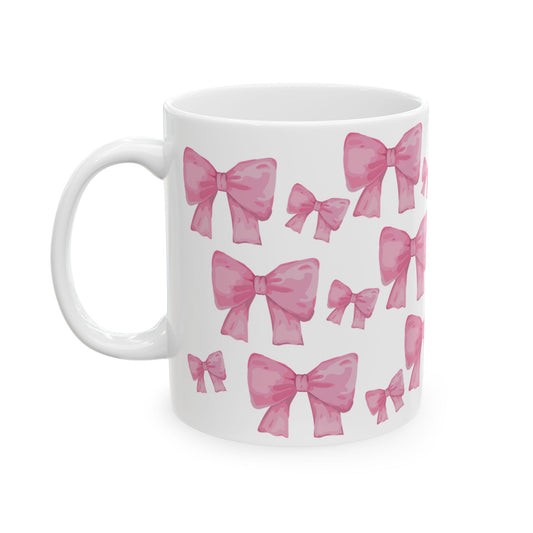 Pink Bow Coffee Cup – Coquette Aesthetic Mug