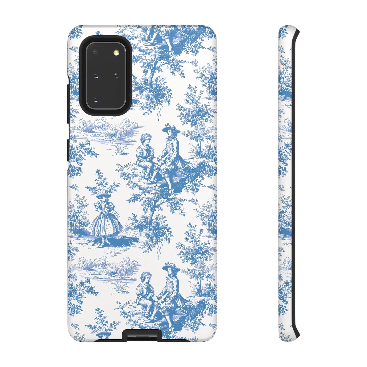 Blue Toile Phone Case –  Cover for iPhone, Samsung, Google Pixel