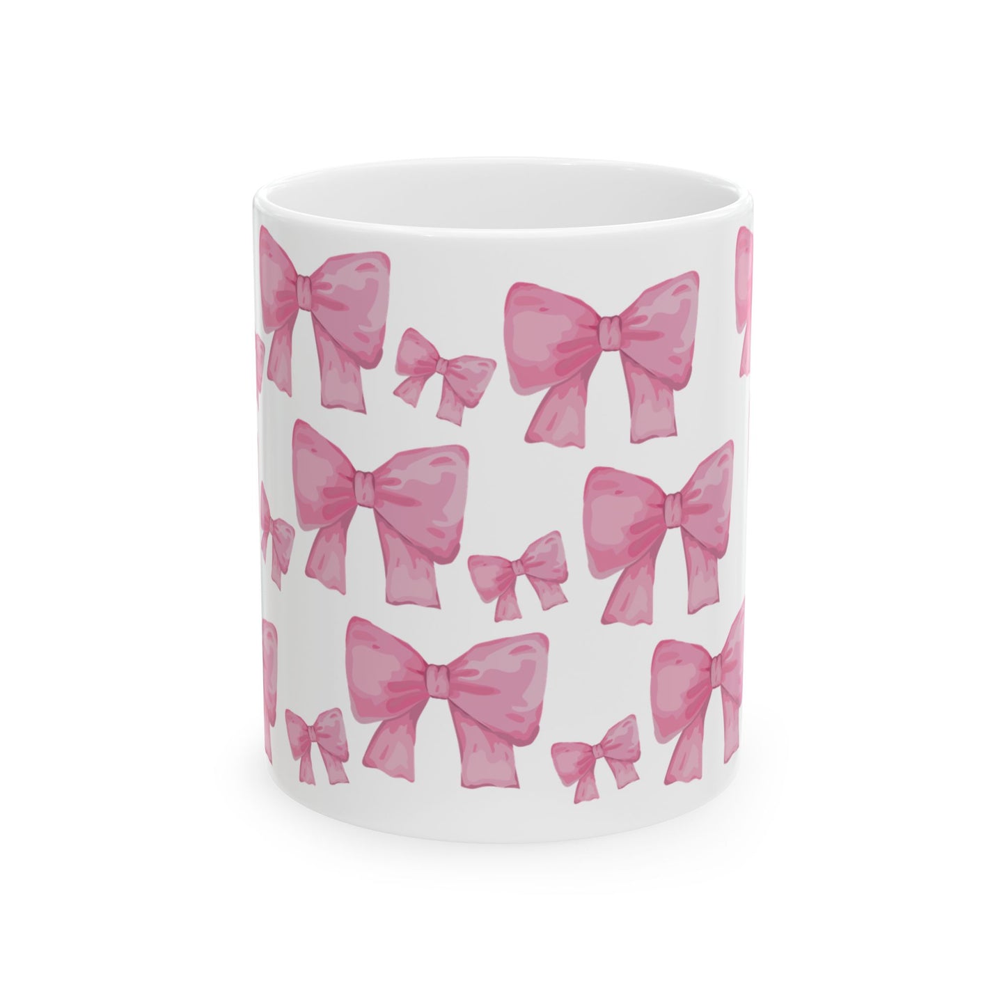 Pink Bow Coffee Cup – Coquette Aesthetic Mug