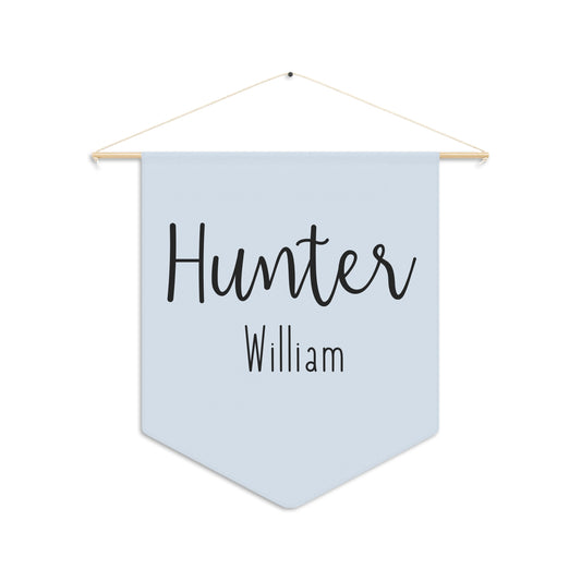 Custom Baby Name Pennant, Nursery/ Kids Room Personalized Flag